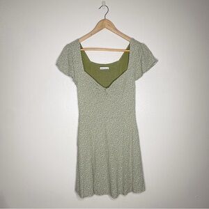 A&F | Polka Dot Sage Green Twist Knot Sundresses
